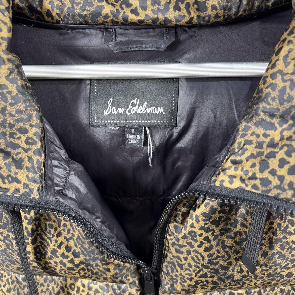 Sam Edelman leopard-printed Puffer Jacket | Large - Picture 3 of 12